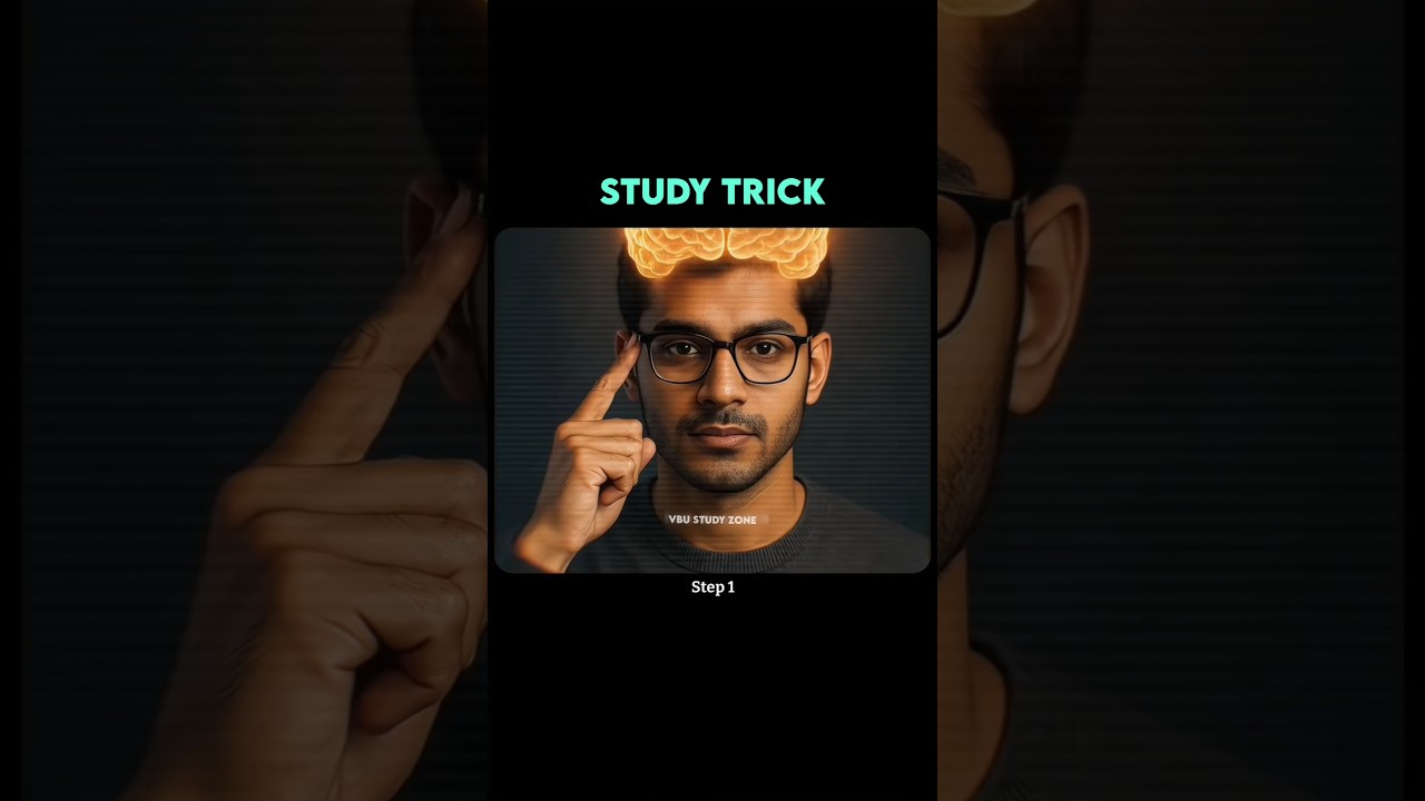 Studying Tricks 🧠 | Exams Me Toppers Ka Secret | Study Hack 