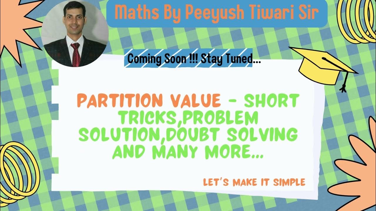 Class 11thPartition Value Mathematics and