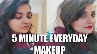 5 MINUTE EVERYDAY MAKEUP TRANSFORMATION | GET READY WITH ME | Ishika Khan