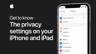 Get to know the privacy settings on your iPhone, iPad, and iPod touch — Apple  Support - YouTube