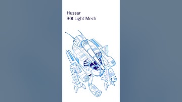 BattleTech: Hussar BattleMech (#mechwarrior #battletech #battletechlore #scifi)