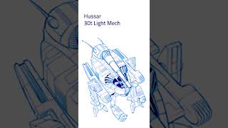 BattleTech: Hussar BattleMech (#mechwarrior #battletech #battletechlore #scifi)