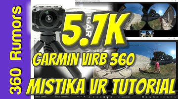 How to stitch 5.7K 360 video from Garmin Virb 360: Mistika VR basic tutorial / demo
