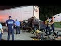 040123 CONROE FIREFIGHTERS WORK 2 HOURS TO FREE VICTIM TRAPPED UNDER 18 WHEELER