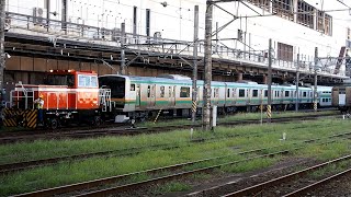 2020/08/20 JR East: Coupling of E231 Series U522 Set at Omiya General Rolling Stock Center