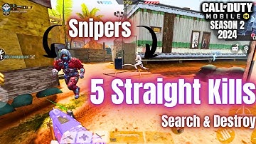 KRM-262 - 5 Straight Kills From These 2 Snipers in Search & Destroy CODM Gameplay #codm #codmobile