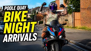 Another Crazy Night At Poole Quay | Bike Night Arrivals