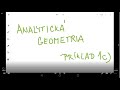 Analytická geometria - príklad 1c