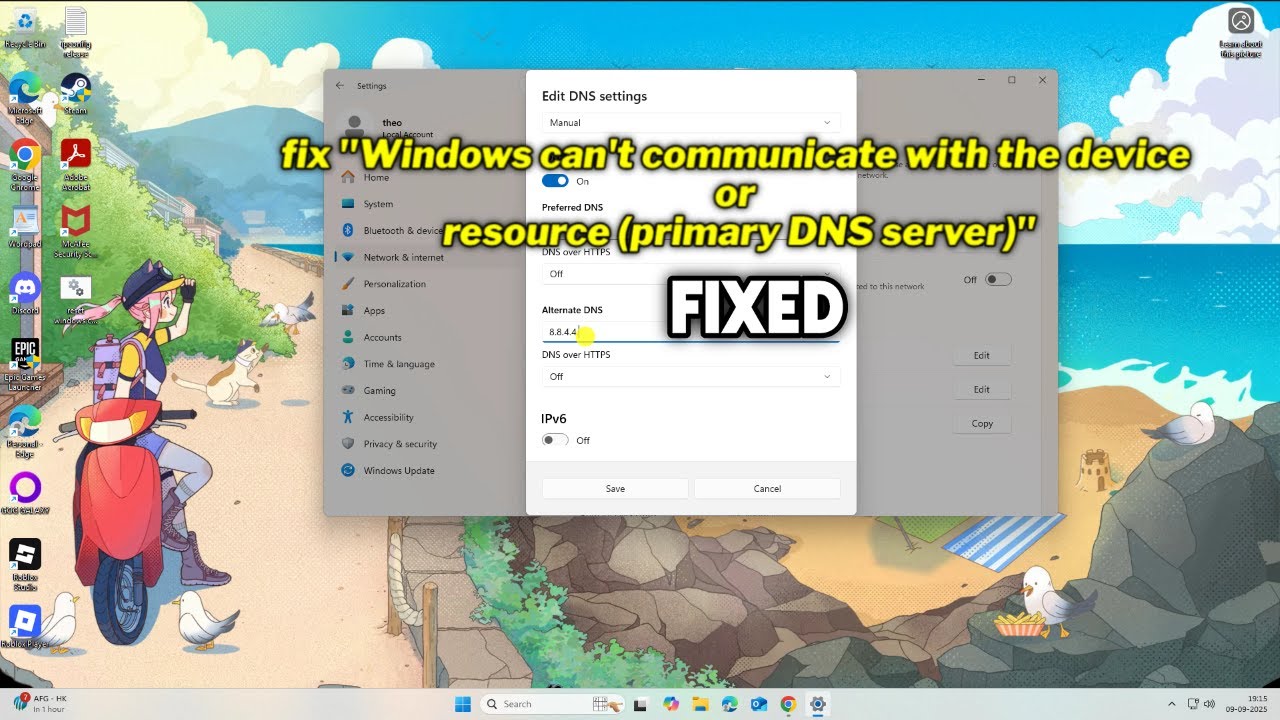 (FIXED) "Windows can't communicate with the device or resource (primary ...
