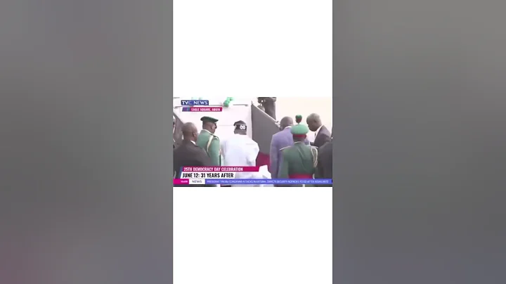 Moment President Tinubu fell while boarding parade vehicle on Democracy Day