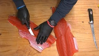 'HowTo'  Salmon Fillet AND Removing PinBones