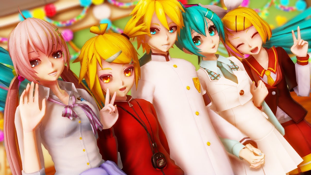 【MMD x Anime】缶接キッス Indirect Kiss (Eng Sub)