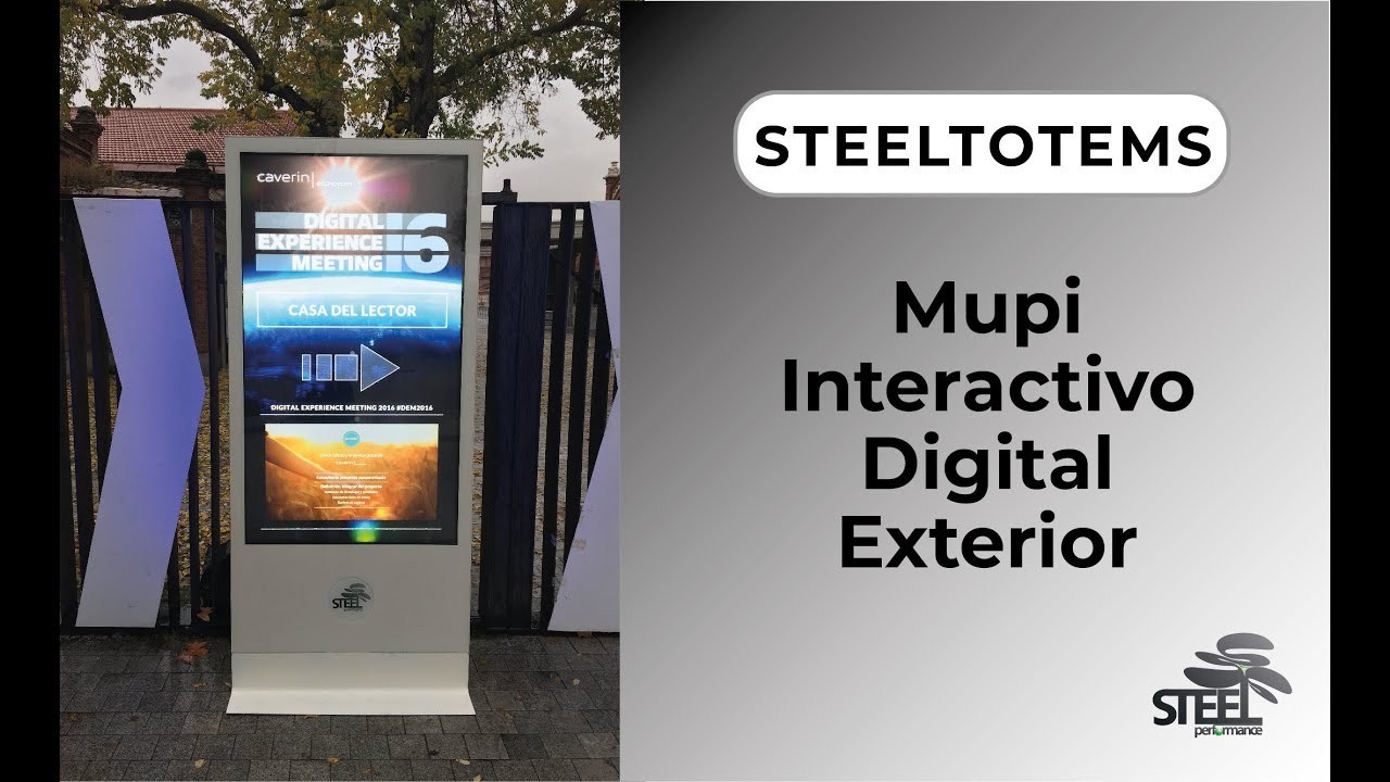 MUPI INTERACTIVO DIGITAL DE EXTERIOR STEELTOTEM SERIE 327 MUPI INTERACTIVO DIGITAL DE EXTERIOR STEELTOTEM SERIE 327