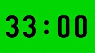 33 Minute Countdown Timer Chroma Key / No Sound