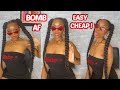 Jumbo Braids ( Pigtails)  w/ Kanekalon Hair | Cheap | Easy |