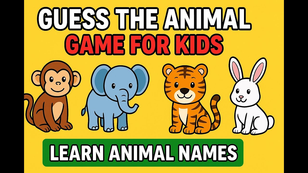 “Guess the Animal Game for Kids | Fun Animal Quiz with Pictures | Learn ...