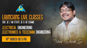 Launching Live Classes of SSC JE & State AE /JE Exams | By Dhande Sir | EC/EE