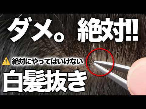 【本当にやめて!】絶対にしてはいけない白髪抜き!正しい白髪ケアで黒髪復活!