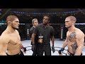 Khabib vs. Evan Dunham (EA Sports UFC 2) - Champion Fight ☝️🦅