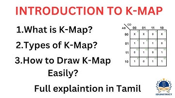 K-map in Tamil | Introduction to K-map | Types of K-map with examples#engineering#electronic#circuit