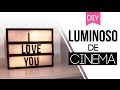 DIY -  Luminoso "Troca Letras" -  Lightbox/Cinemabox - Tumblr Decor | Carol Ramos
