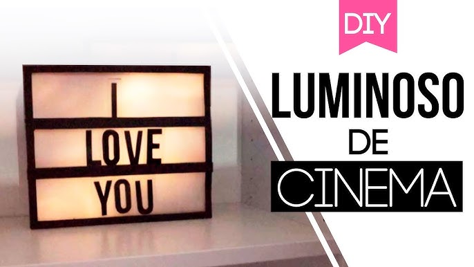 DIY Cinema Light Box: Make Your Very Own Fun Messages »