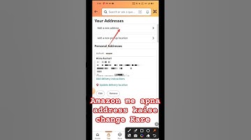 Change Your AMAZON Address EASILY in 2024? Amazon me address kaise change Kare | #shorts #ytshorts