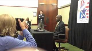 Private Post Debate With Herman Cain 2