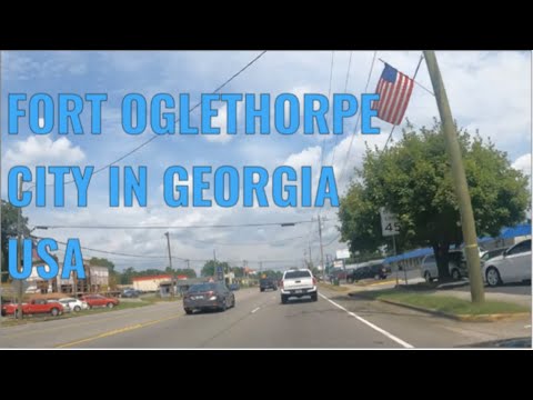FORT OGLETHORPE CITY IN GEORGIA USA DRIVING SEPTEMBER 5, 2021