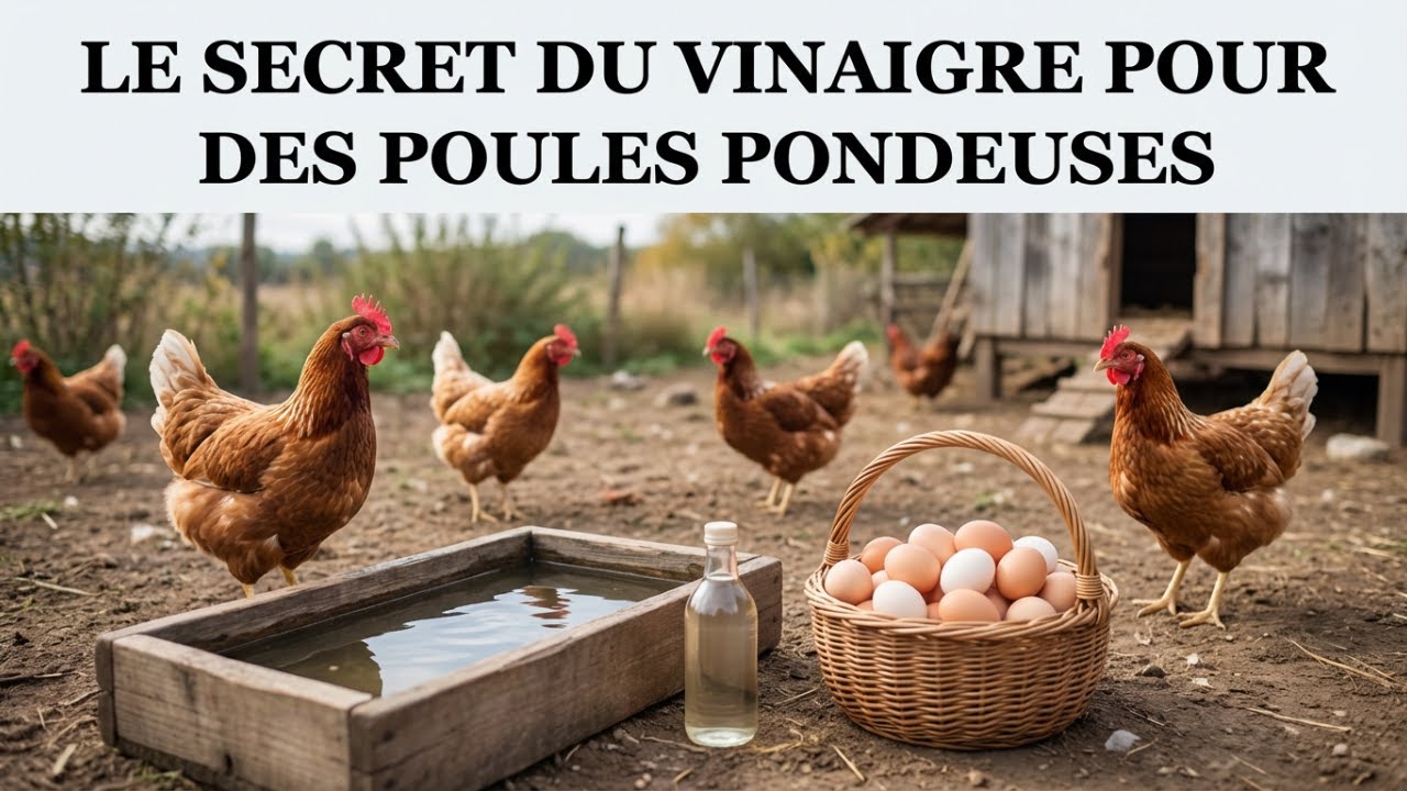 Le secret du vinaigre pour les poules pondeuses   Des œufs à profusion sans dépenser plus