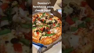 Domino's farmhouse pizza cheese burst 😋😋