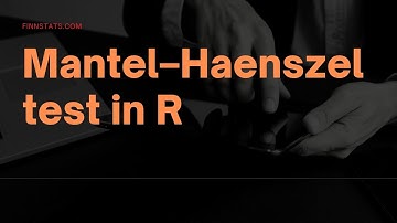 Mantel–Haenszel test in R