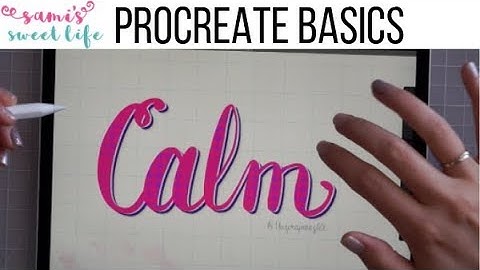 Procreate Basics for iPad Hand Lettering | How to Use Procreate for Hand Lettering