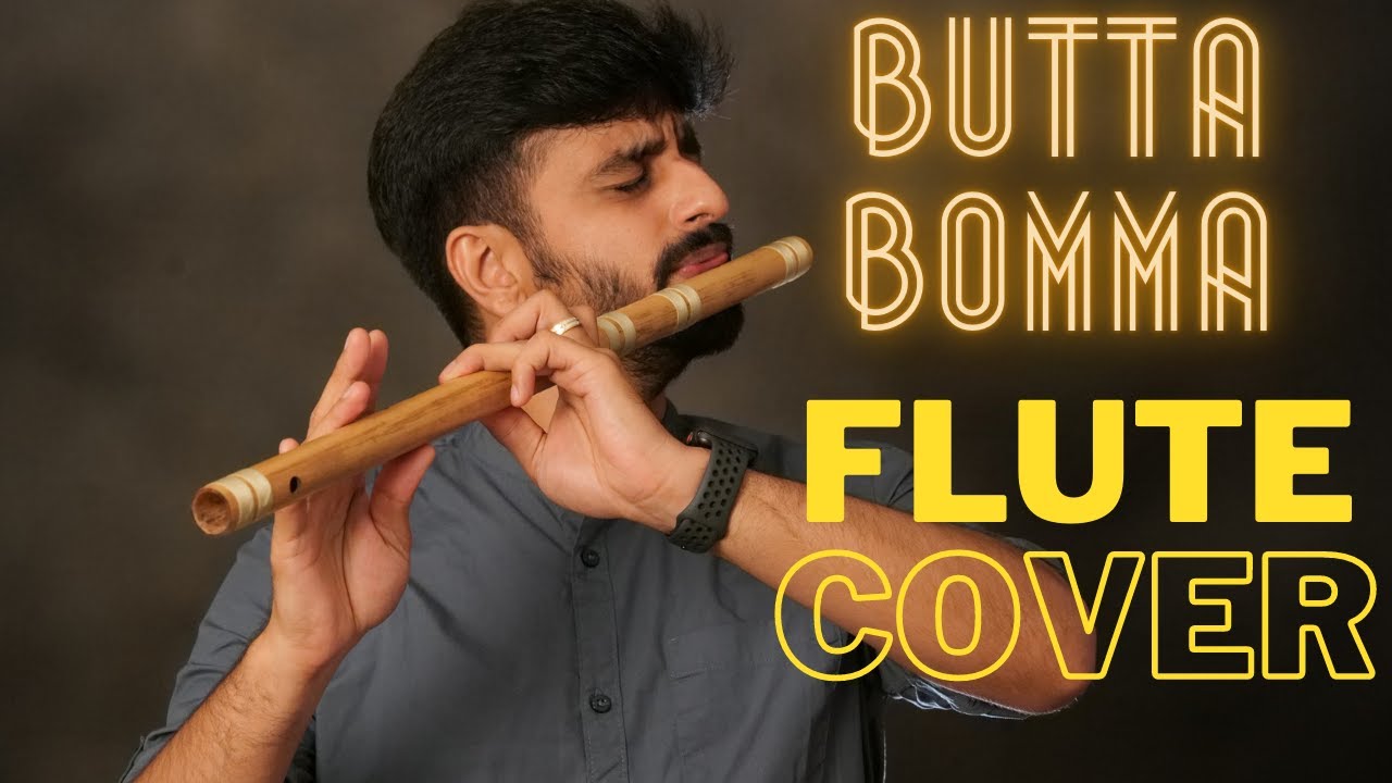 ButtaBomma   Flute Cover  Allu Arjun  Thaman S  Armaan  Sriharsha    1MinBambooTaleSeries