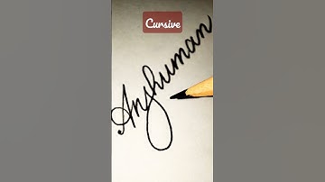 Name VS Signature Anshuman Singh #creative #calligraphy #signature #trending #shorts By #writerAalok
