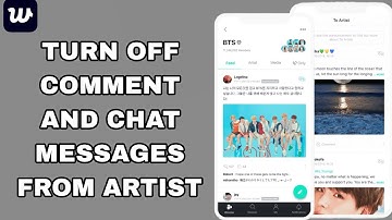 How To Turn Off Comment And Chat Messages From Artist On Weverse App