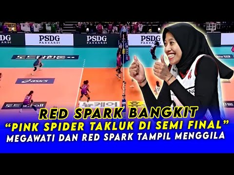 🔴 MEGA LAGI LAGI MVP !! Set Pertama LANGSUNG MENEGANGKAN | Megawati ~ Red Sparks Vs Pink Spider 2024