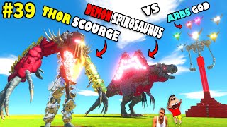 THOR SCOURGE & DEMON SPINOSAURUS vs ARBS GOD SHINCHAN CHOP & HAMID TEAM in GODZILLA CASTLE | PART 39