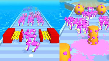 Number Run Merge 3D Math -17🤠