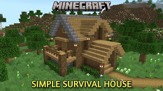 Minecraft Simple Survival House Tutorial