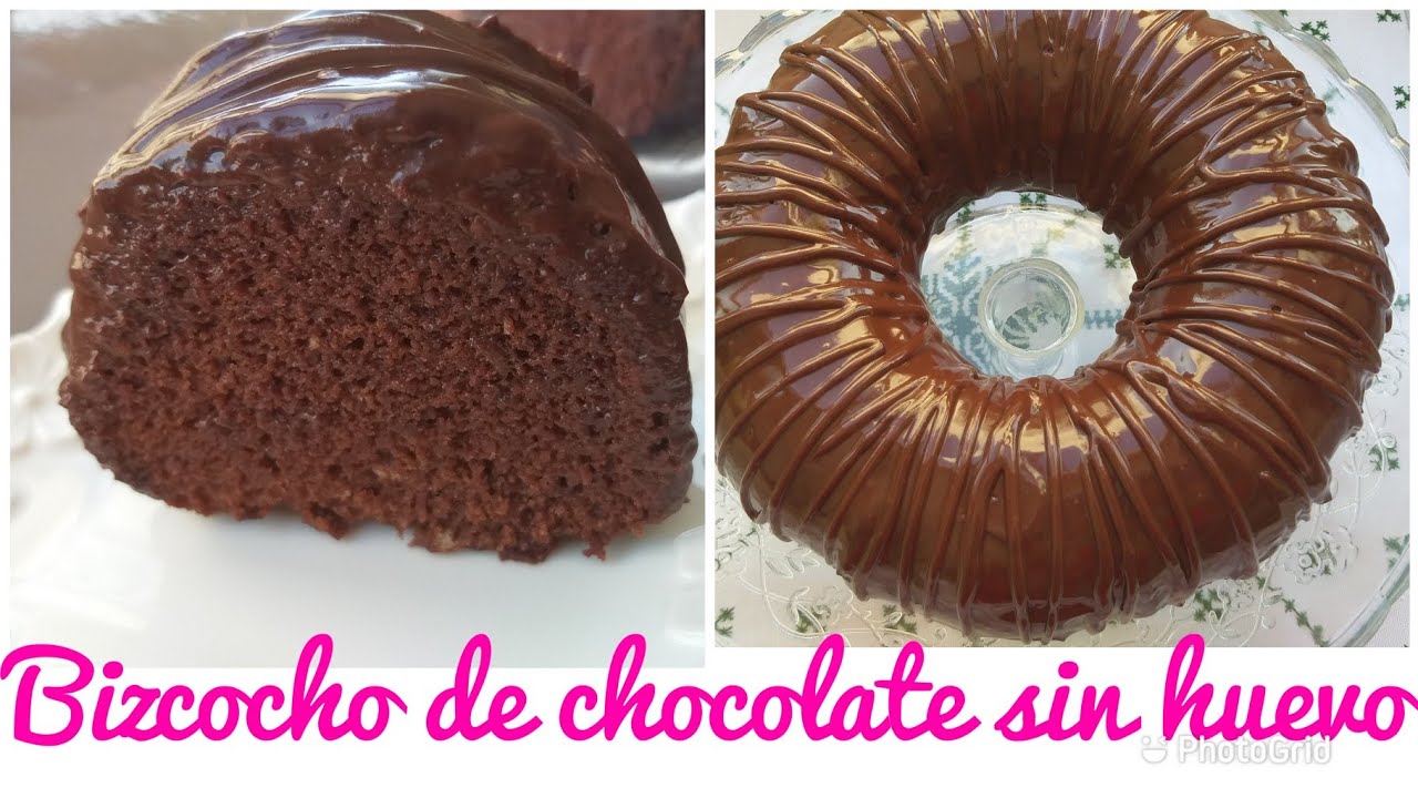 Bizcocho de chocolate sin huevo y sin leche, muy tierno,húmedo y muy fácil