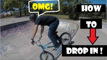 HOW TO DROP IN BMX!( THE EASY WAY TO DROP IN ! )2021