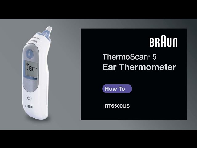 Braun ThermoScan 5 Ear Thermometer IRT6500/IRT6020 - How to Change from  Fahrenheit to Celsius 