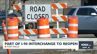 Changes on I-90 interchange as part reopens