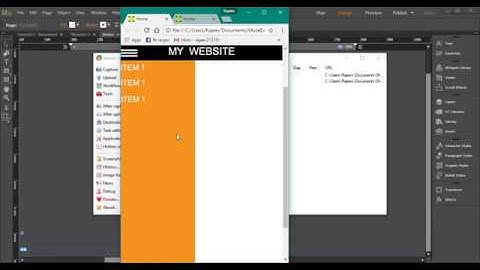 Adobe Muse : Sidebar Menu (How To/Tutorial)