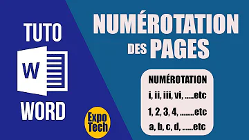 Comment mettre des numéros de page sur Word 1 2 ?