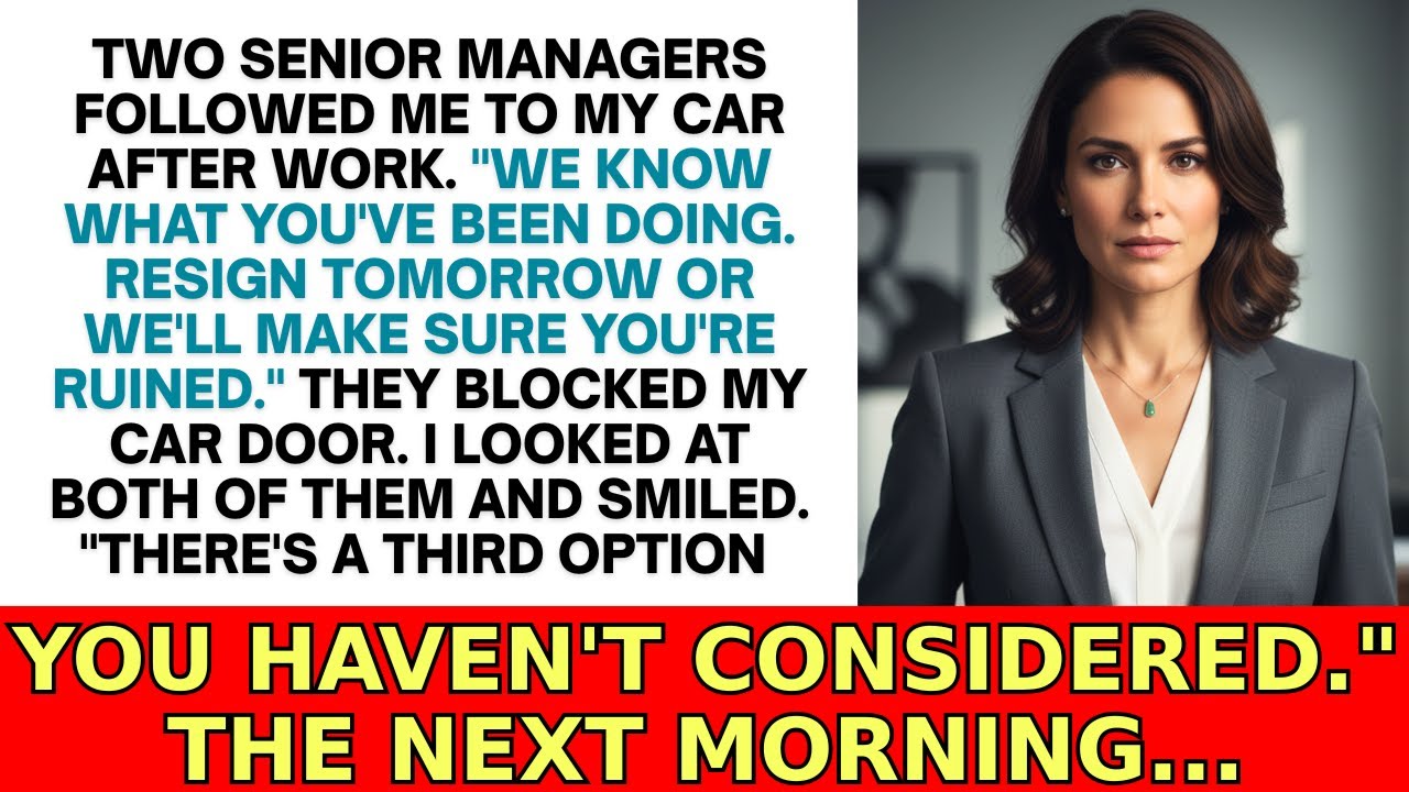 Они загнали меня в угол на парковке: «Уходи в отставку, или мы тебя уничтожим» — я выбрал третий ...