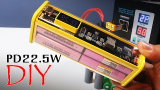 DIY Power bank PD22.5W 26400mAh แบตเตอรี่สำรอง