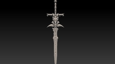 Frostmourne Blender And Zbrush Tutorial Part 3