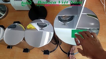 Thùng rác inox đạp chân cao cấp